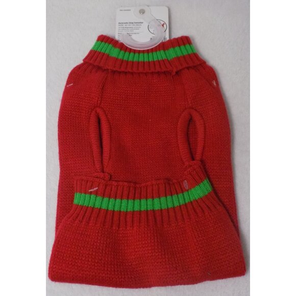 Holiday Christmas Dog Pajama-Size-Medium Reindeer Avocado NWT Knitted (Red) - Picture 5 of 7